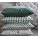 Stribet bomuldspude - Lysegrøn og hvid 50 x 50 cm <!--@Ecom:Product.DefaultVariantComboName-->